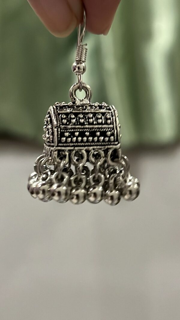 Bali Jhumka-Silver - Image 2