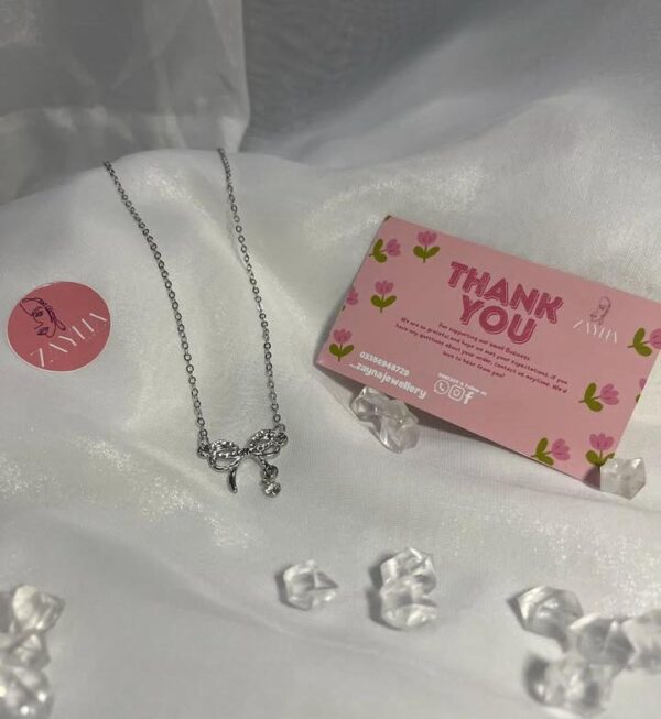 Bow Silver Pendant