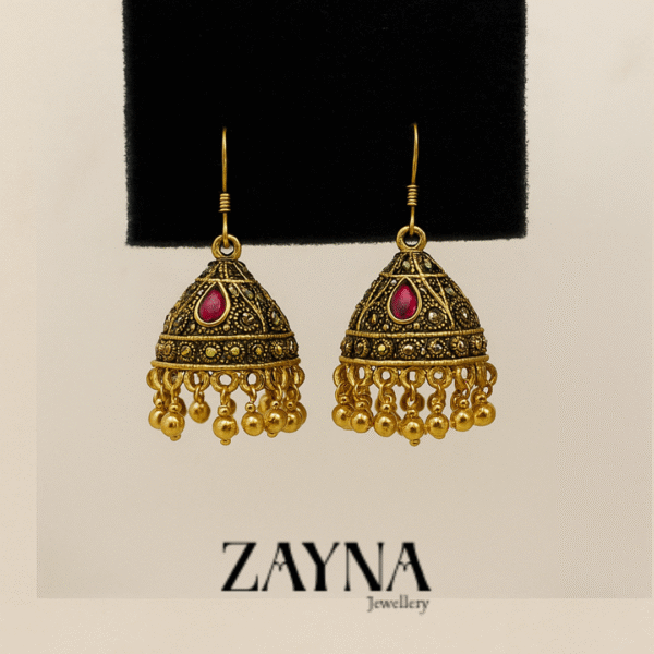 Golden-Colorful Jhumka