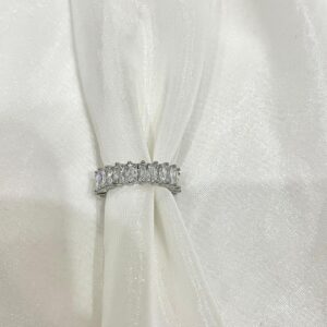 Rhodium Sterling Silver Ring