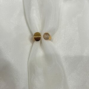 Golden Drop Dainty Open Ring