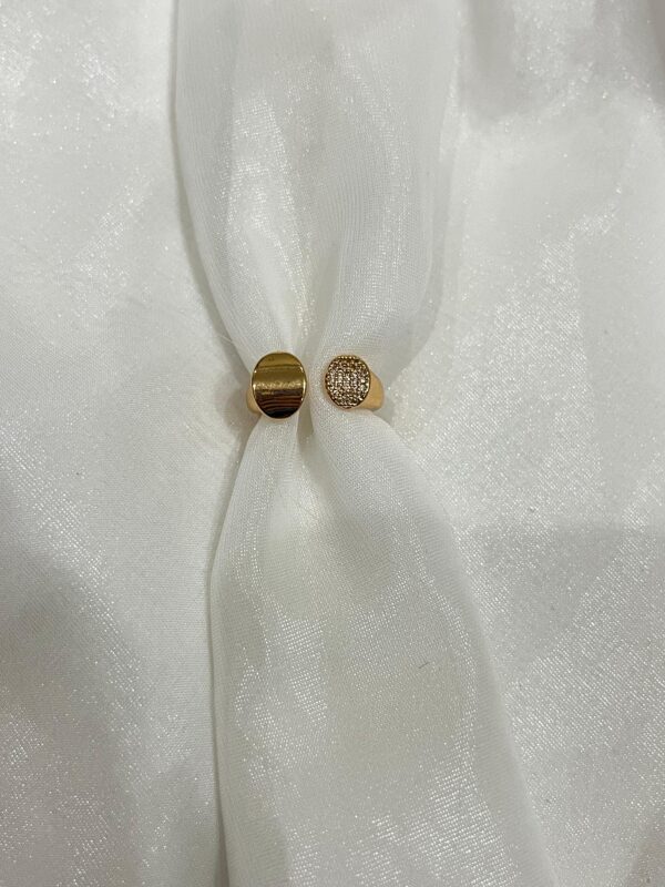 Golden Drop Dainty Open Ring