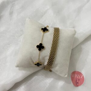 Golden Stainless Steal Bracelet Set-2