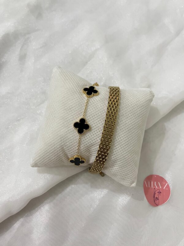 Golden Stainless Steal Bracelet Set-2