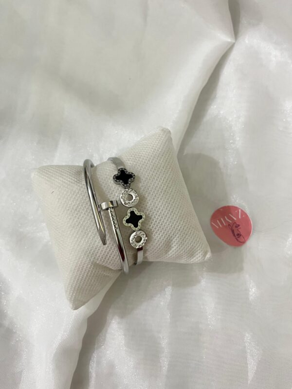 Silver Stainless Steel Bracelet-2